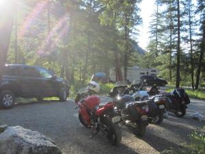Campsite with Motos 2017